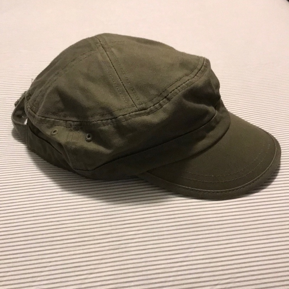 NWOT Cadet cap, olive green, canvas